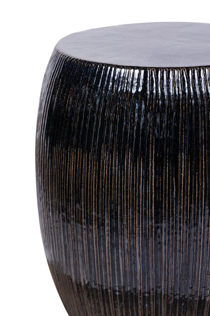 Seasonal Living Sunburst Ceramic Glazed Patio Stool