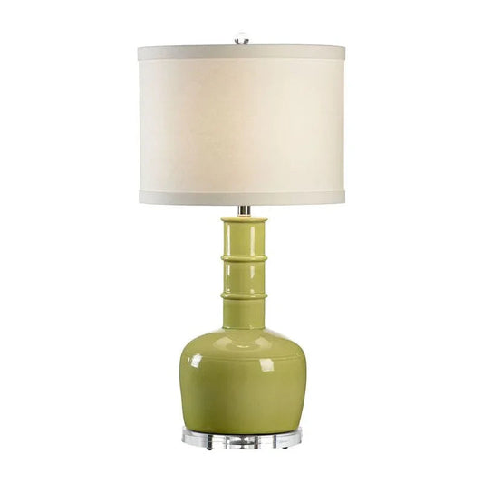 Chang Green Glazed Ceramic Table Lamp - LOOMLAN - Wildwood - Table Lamps