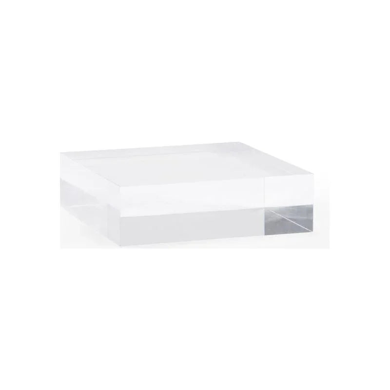 Clear Acrylic Made Square Plinth Sculpture - LOOMLAN - Chelsea House - Statues & Sculptures