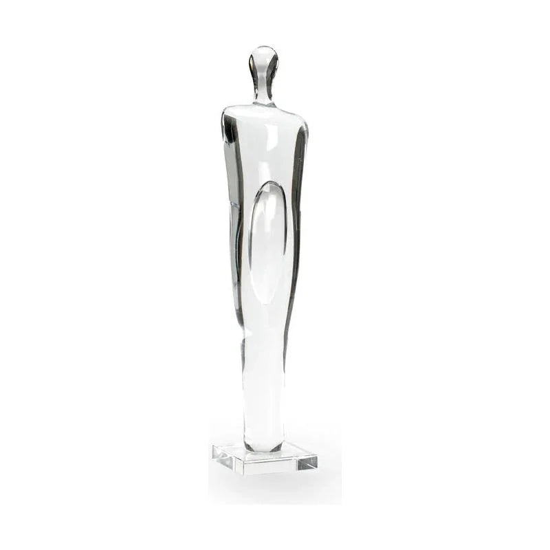 Clear Glass Made Silhouette Figure - LOOMLAN - Chelsea House - Statues & Sculptures