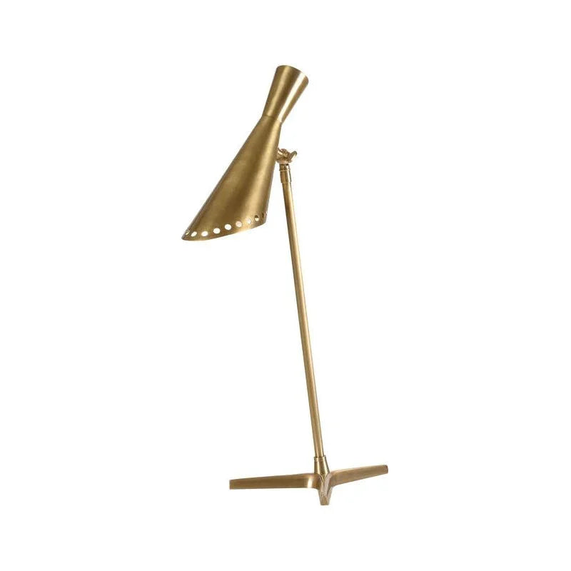 Cliff May Antique Brass Finish Table Lamp - LOOMLAN - Wildwood - Table Lamps