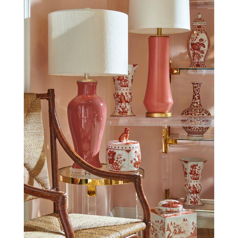 Covered Lotus Leaf Porcelain Vase - LOOMLAN - Chelsea House - Vases & Jars