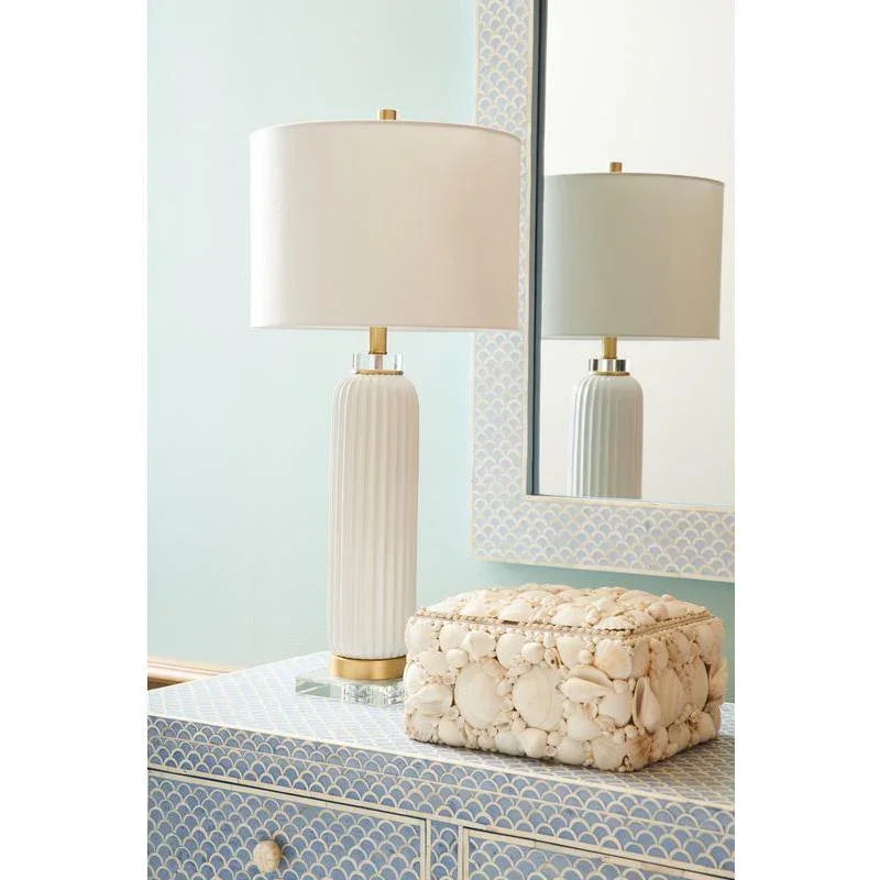 Crown Wood Framed Wall Mirror - Blue - LOOMLAN - Chelsea House - Wall Mirrors