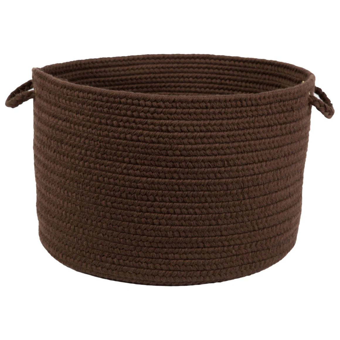 Wool Solids Flat Braid Handmade Basket -- view 2