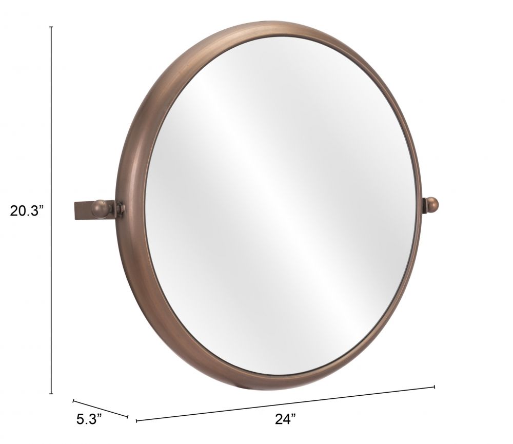 Rand Painted Steel Frame Wall Mirror -- view 8