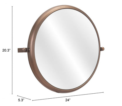Rand Painted Steel Frame Wall Mirror -- view 8
