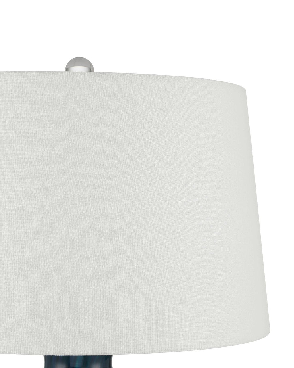 Sapphire Blue Glass Table Lamp