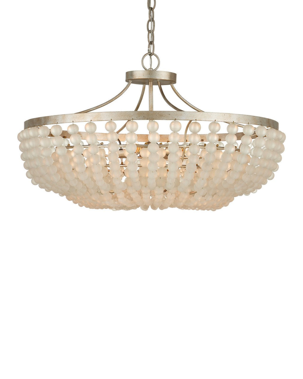 Chanteuse Iron Frame Semi-Flush Mount-Flush Mounts-Currey & Co-LOOMLAN