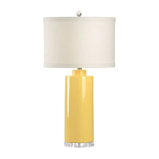 Edith Cylinder Styled Ceramic Table Lamp - LOOMLAN - Wildwood - Table Lamps