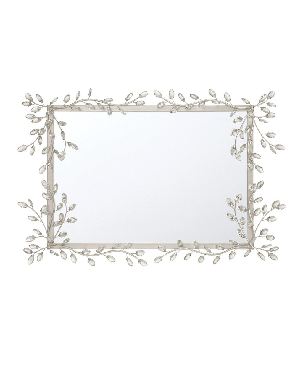 Forget-Me-Not Metal Frame Wall Mirror