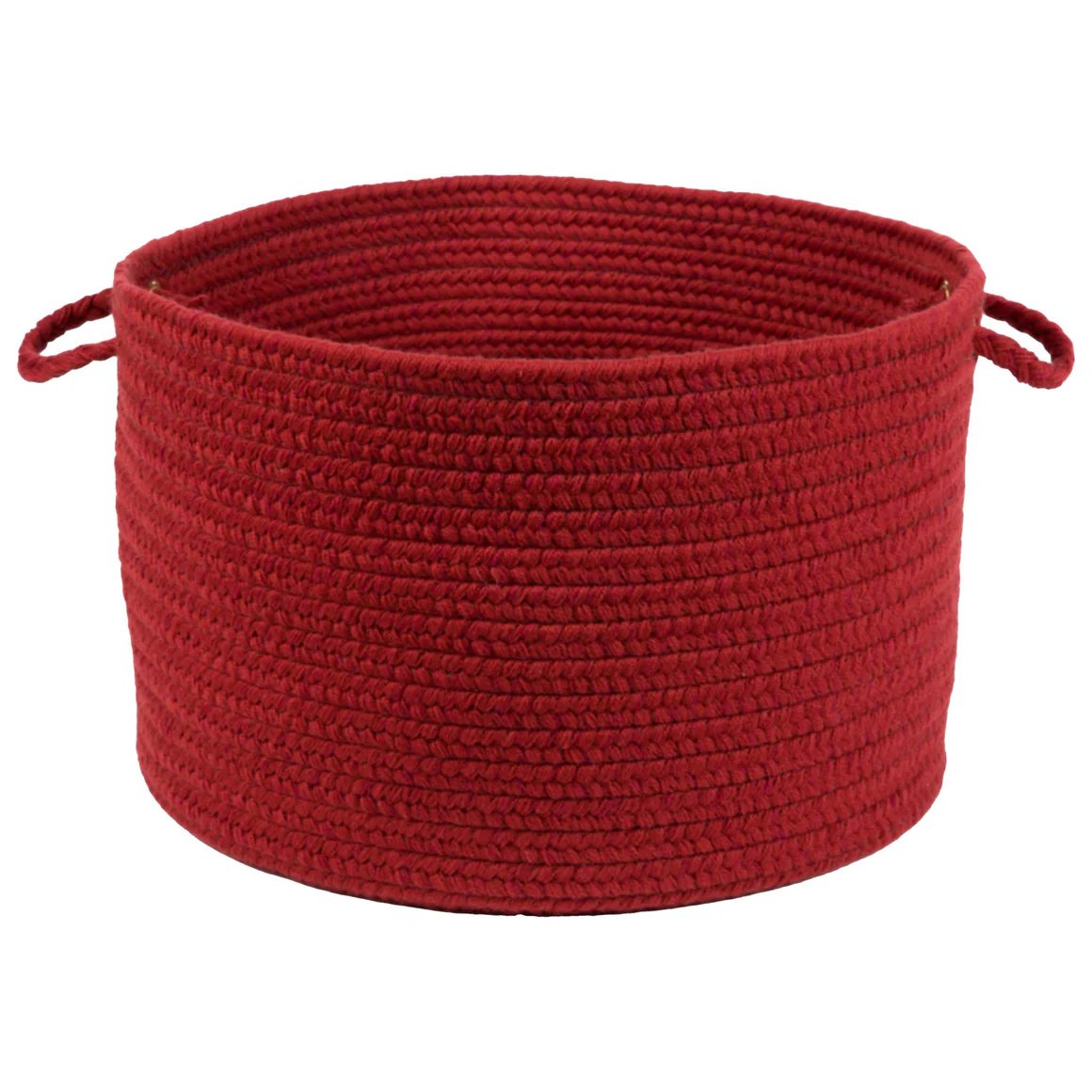 Wool Solids Flat Braid Handmade Basket -- view 3