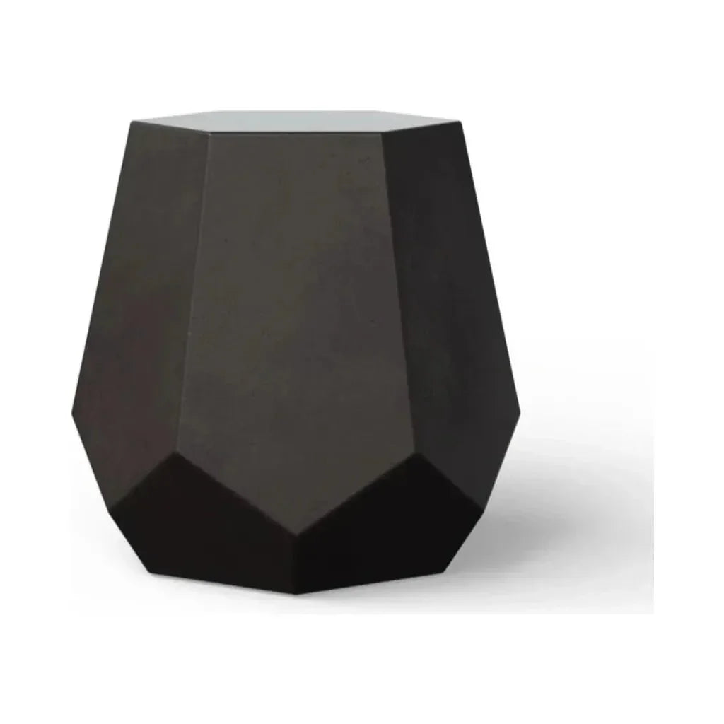 Urbia Faceted Fiber-Reinforced Concrete Outdoor Stool