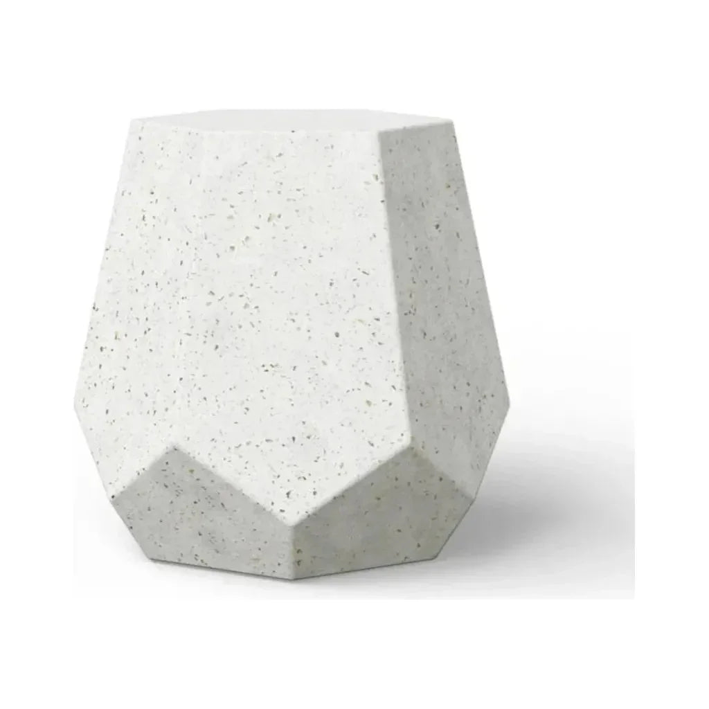 Urbia Faceted Fiber-Reinforced Concrete Outdoor Stool
