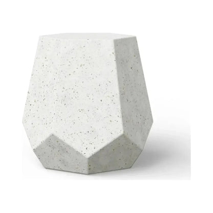 Urbia Faceted Fiber-Reinforced Concrete Outdoor Stool