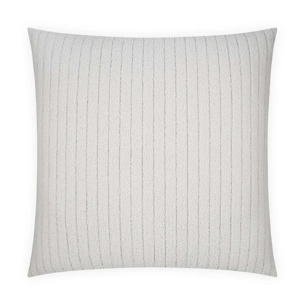 Garamond Handmade White Cotton Throw Pillow - LOOMLAN - D.V. Kap - Throw Pillows