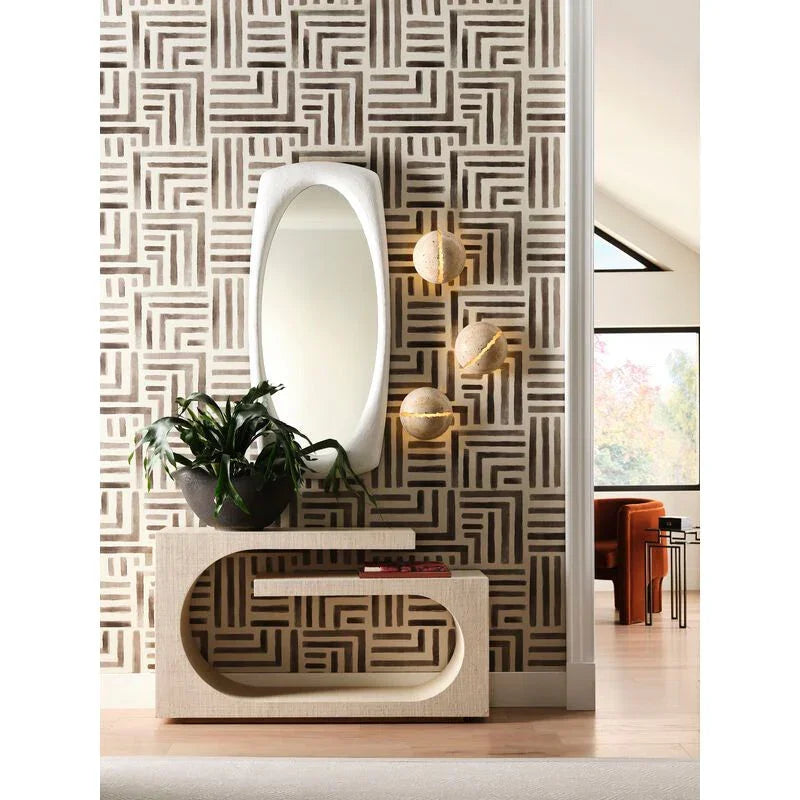 Gaudi Rounded Gesso Frame Wall Mirror - LOOMLAN - Wildwood - Wall Mirrors