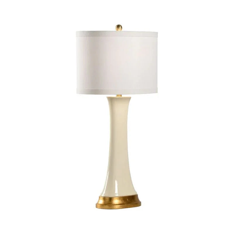 Hopper Gold Accents Smooth Finish Table Lamp - LOOMLAN - Chelsea House - Table Lamps