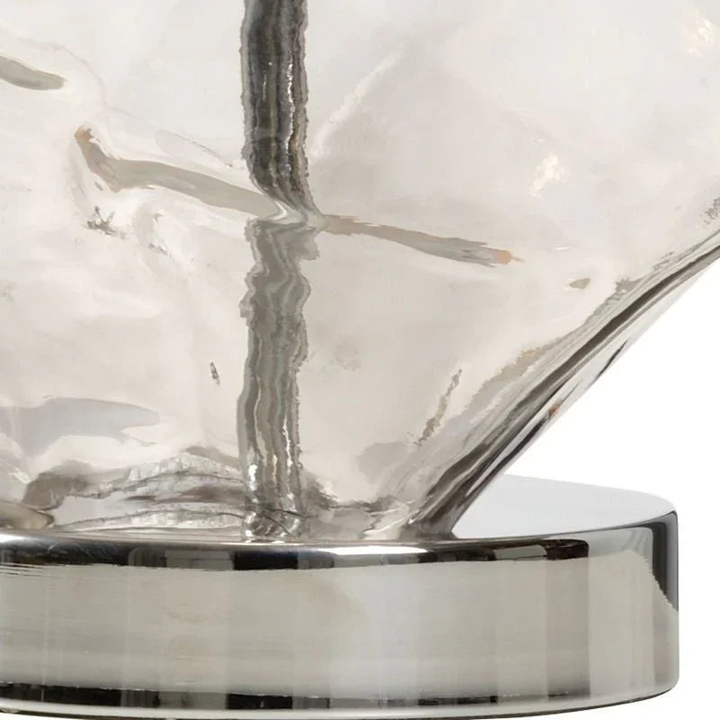 Ice Smoked Glass Made Table Lamp - LOOMLAN - Wildwood - Table Lamps