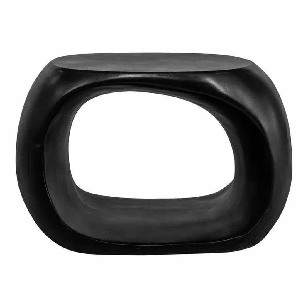 Moe's Home 26.75 Inch Outdoor Stool Black Contemporary
