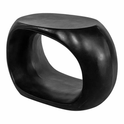 Moe's Home 26.75 Inch Outdoor Stool Black Contemporary