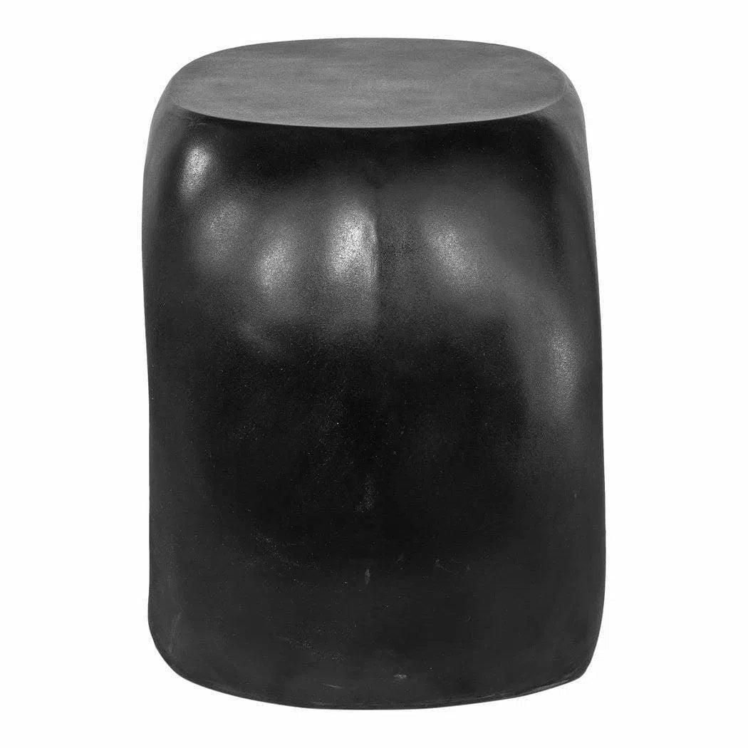 Moe's Home 26.75 Inch Outdoor Stool Black Contemporary