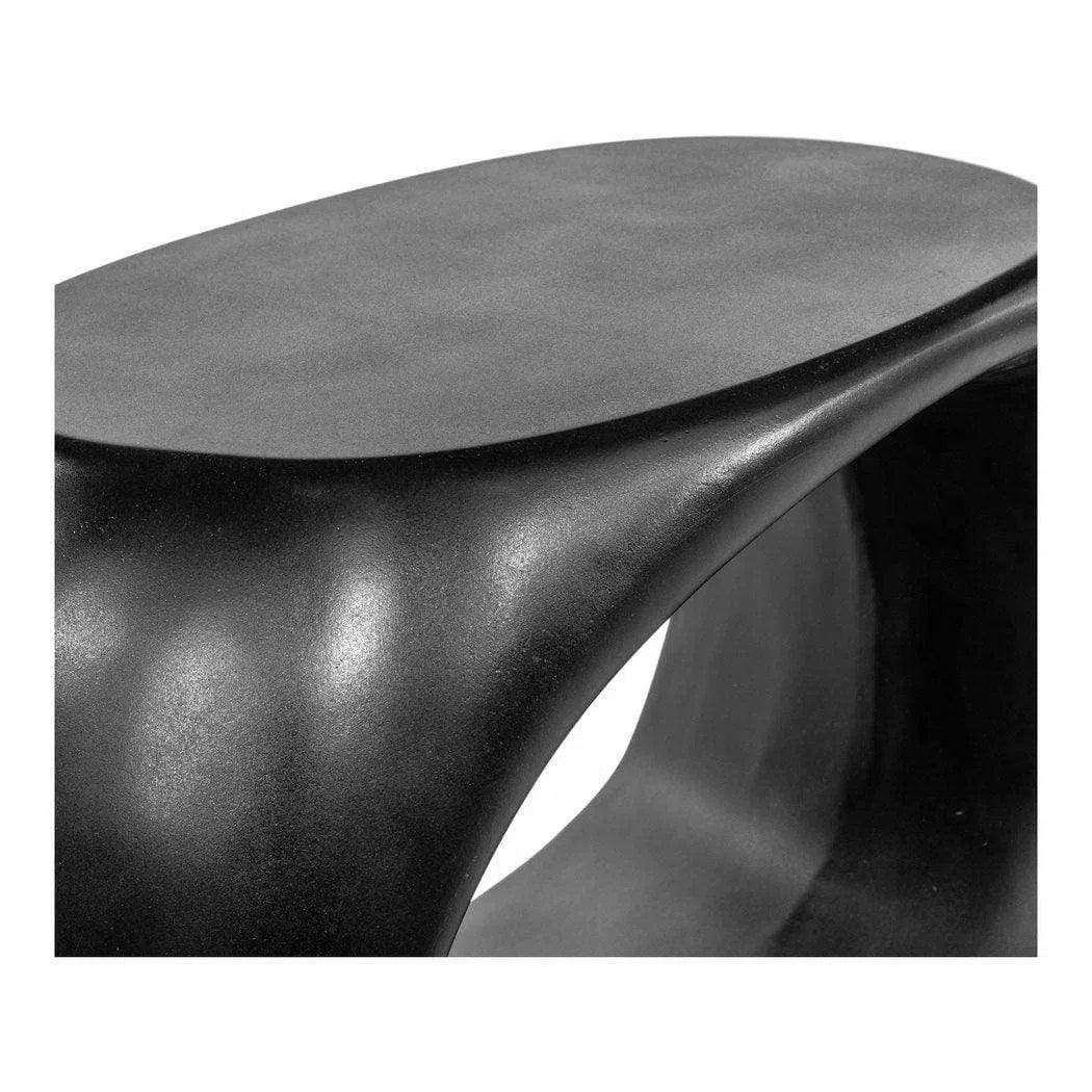 Moe's Home 26.75 Inch Outdoor Stool Black Contemporary