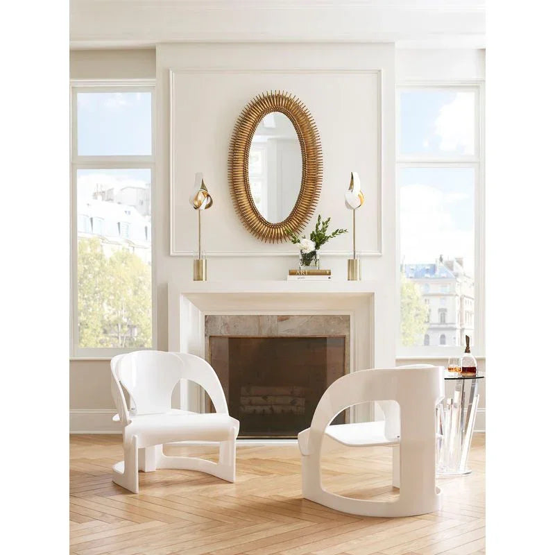 Lucius Oval Shaped Wall Mirror - LOOMLAN - Wildwood - Wall Mirrors