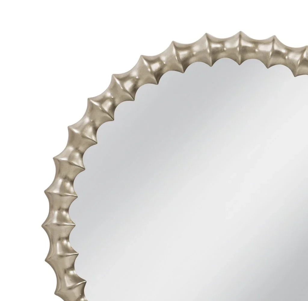 Max Modern Silver Framed Wall Mirror - LOOMLAN - Bassett Mirror - Wall Mirrors