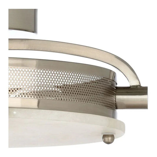 Moon Nickel Made Flush Mount-Flush Mounts-Wildwood-LOOMLAN