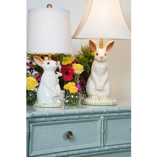 Next Generation Ceramic Baby Bunny Base Table Lamp - LOOMLAN - Wildwood - Table Lamps