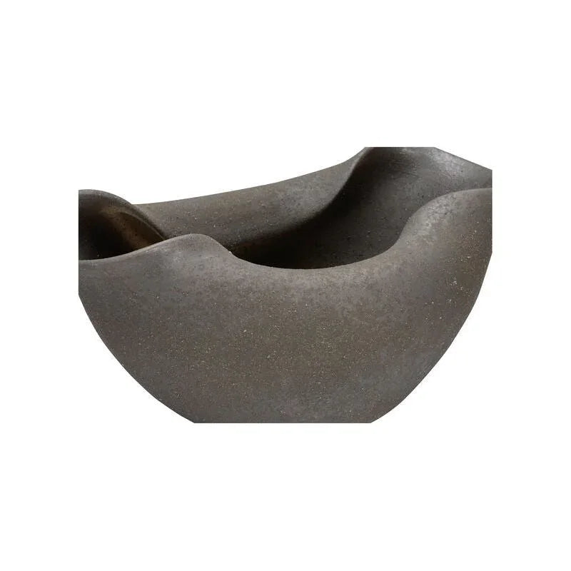 Sendai Black Reactive Glaze Vase - LOOMLAN - Wildwood - Vases & Jars