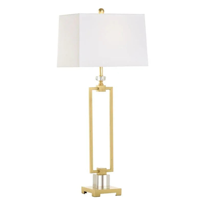 Serene Acrylic Rectangular Base Table Lamp - LOOMLAN - Chelsea House - Table Lamps