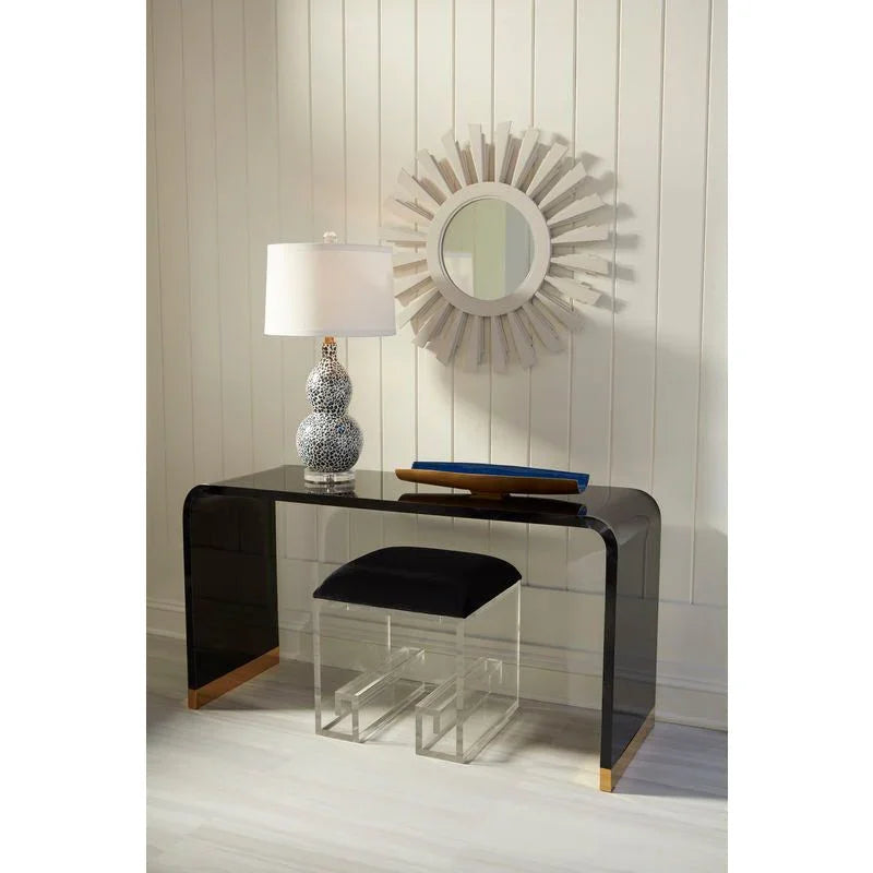 Snow Leopard Printed Ceramic Table Lamp - LOOMLAN - Wildwood - Table Lamps