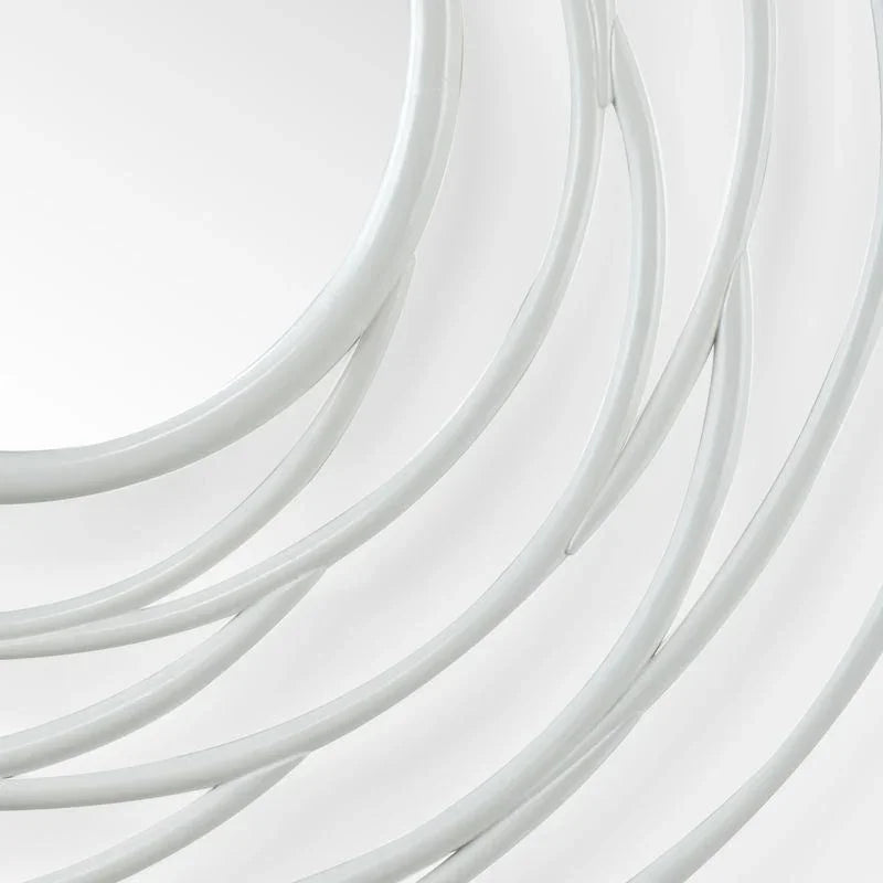 Swirl Rattan Framed Wall Mirror - LOOMLAN - Chelsea House - Wall Mirrors