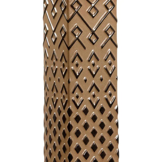 Ujamaa Square Base Brown Table Lamp - LOOMLAN - Wildwood - Table Lamps