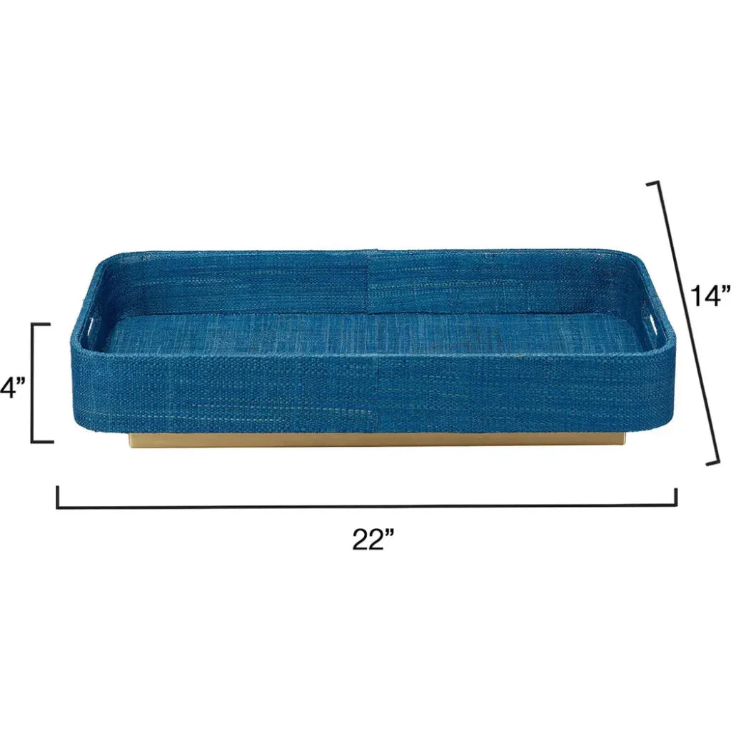 Utopia Footed Raffia Tray