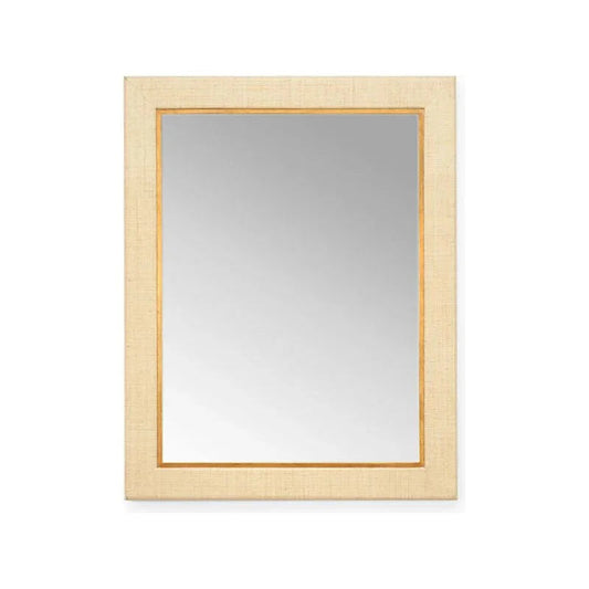 Warwick Raffia Covered Frame Wall Mirror - LOOMLAN - Chelsea House - Wall Mirrors
