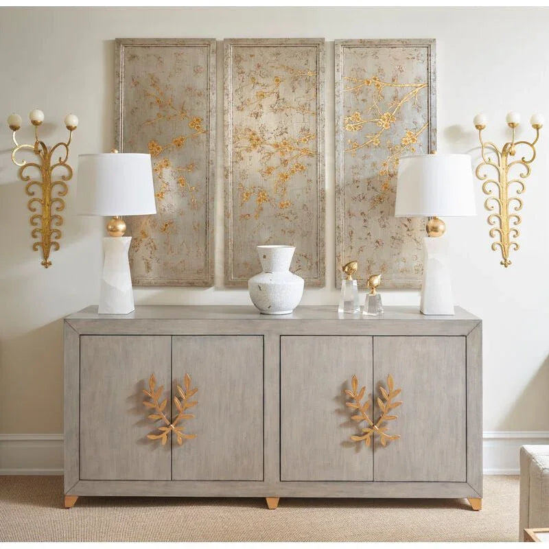 Wrought Iron Made Tall Candle Wall Sconce - LOOMLAN - Chelsea House - Wall Sconces