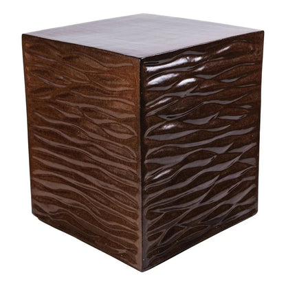 Seasonal Living Zen Ceramic Square Garden Stool
